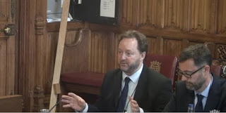 Bryce Stewart giving evidence in the Lords