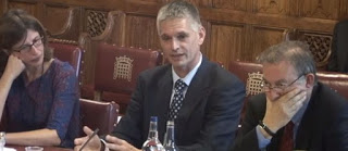 Andrew Jordan giving evidence House of Lords