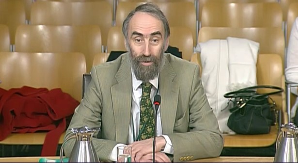 Colin Reid at Scottish Parliament