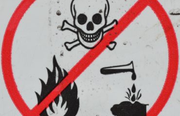 Chemicals warning sign