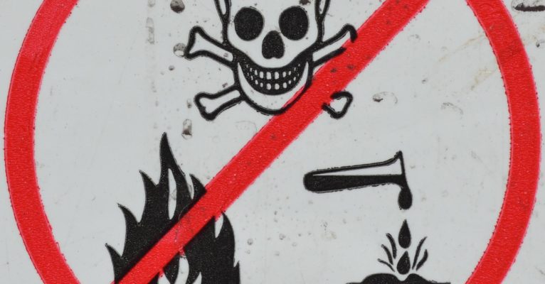 Chemicals warning sign