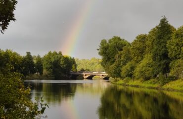 Rainbow over the Lagan in Belfast