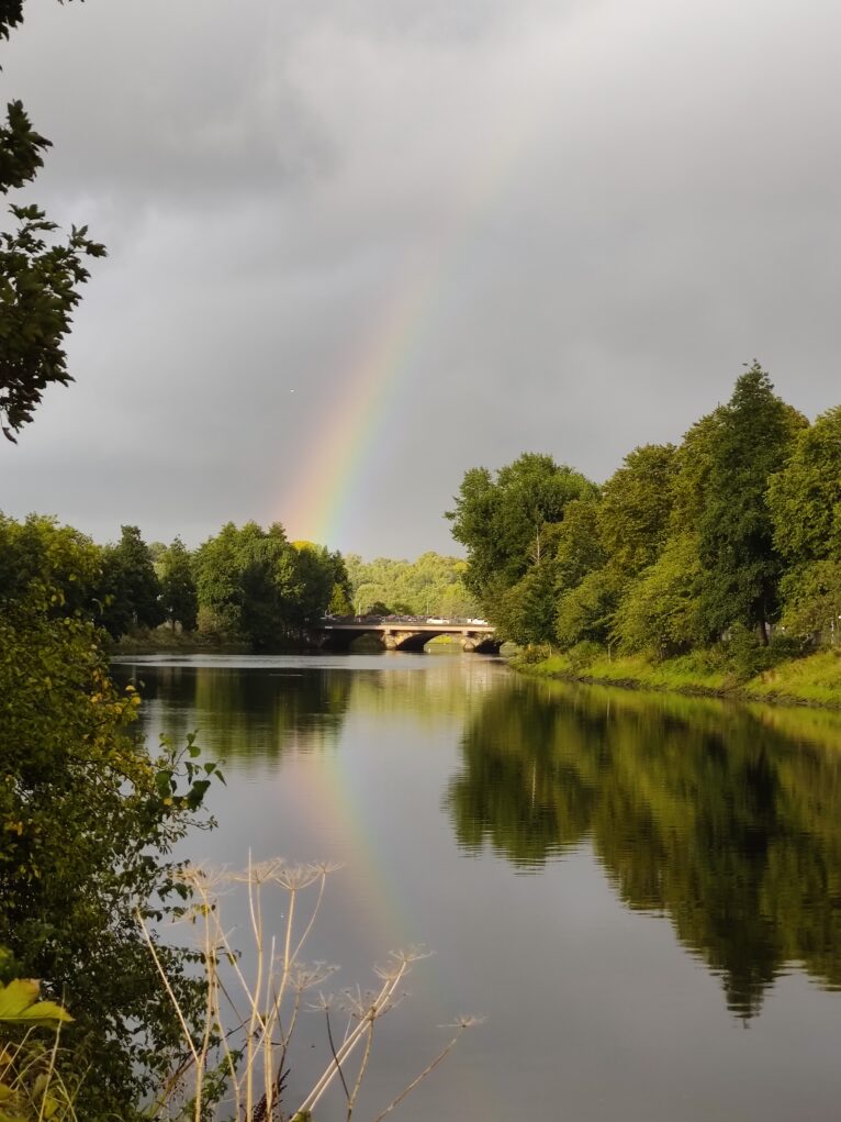 Rainbow over the Lagan in Belfast